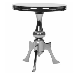 Table basse de luxe moderne plaquée or, Console en fer forgé, plateau en verre trempé, à vendre - Product Image 3