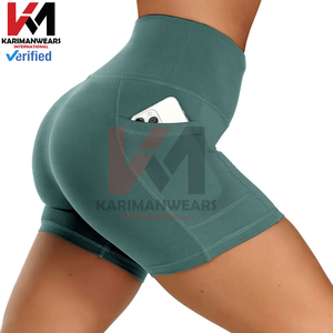 Custom High Waist Yoga <b>Shorts</b> | Breathable Stretch Biker <b>Shorts</b> | OEM <b>Women</b> Workout Activewear - Product Image 5