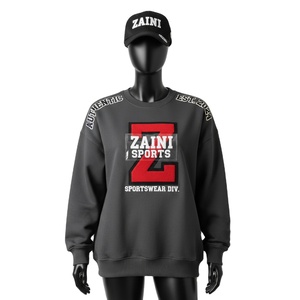 Sweatshirts respirants pour femmes 330 GSM Premium Fleece Sweatshirt Cozy Cotton Blend Casual Loose Fit Custom Embroidered Logo Women - Product Image 1