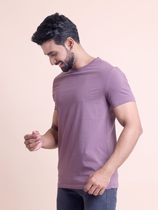 Venta caliente O-cuello de media manga de los hombres de la Camiseta cómoda 100% algodón versátil esencial para el uso diario Casual - Product Image 4
