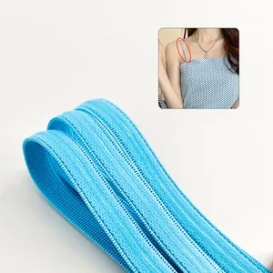 免费样品制造商定制防滑抓握波硅胶线面料松紧带腰带平角运动服织带
