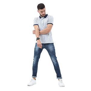 เสื้อยืดโปโลชายสไตล์ลำลอง,เสื้อสีเลือกลายได้ตามต้องการดีไซน์ใหม่ - Product Image 4