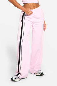 Pantalones Deportivos de Cintura Alta de Secado Rápido, Estilo Vintage, Pierna Ancha, Ecológicos, 100% Algodón, Felpa, para Mujer - Product Image 4