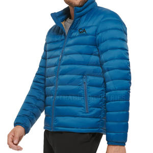 Chaqueta acolchada de invierno recién llegada de fábrica para hombre de manga larga con cuello con capucha de estilo callejero y logotipo personalizado - Product Image 2