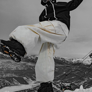 Pantalones de Esquí y Snowboard Unisex de Cintura Alta, Impermeables, Resistentes al Viento, Transpirables y Ecológicos, de Nailon/Algodón, para Deportes de Invierno al Aire Libre - Product Image 3