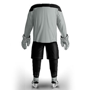 Conjunto de uniforme de hockey sobre hielo transpirable personalizable 2025, camisetas impresas por sublimación completa, bordado de poliéster, venta personalizada - Product Image 5