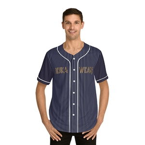 Maillots de baseball personnalisés OEM avec nom et numéro sublimés, vêtements de sport à rayures avec touche personnalisée imprimée! - Product Image 3