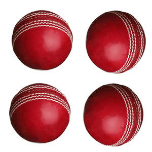 Pelotas de críquet de color rojo para entrenamiento deportivo al por mayor, pelotas de críquet duras de cuero cosidas a mano de calidad, 5,50 oz - Product Image 1