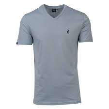Camiseta de manga corta con cuello en V de Color sólido de primera calidad para hombre, 100% algodón, antiarrugas, transpirable, ecológica, para uso diario, Verano - Product Image 3