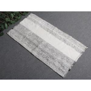 พรมวินเทจขนาดเล็ก 1.7x3.1 ฟุต พรมตุรกี พรมขนสัตว์คิลิมสีดำ - Product Image 1