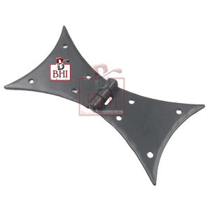 CHARNIÈRE EN FONTE PLEIN PAPILLON FINITION POUDRE NOIRE (125x65mm) - Product Image 3