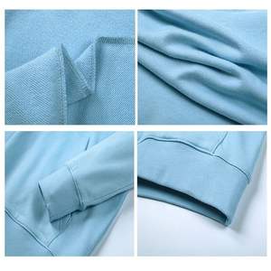 เสื้อฮู้ดผ้าคอตตอนโอเวอร์ไซส์แบบกำหนดเองเสื้อฮู้ดแบบสวมศีรษะทรงสตรีทพร้อมงานปัก - Product Image 5