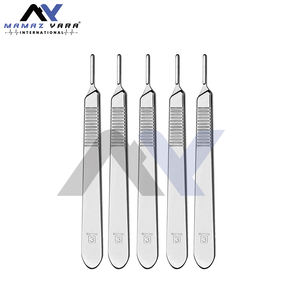 Mango de bisturí de acero inoxidable #8 - Compatible con cuchillas de bisturí de tamaño #20, 21, 22, 23, 24, 25, 60, 70-Quirúrgico de precisión - Product Image 3