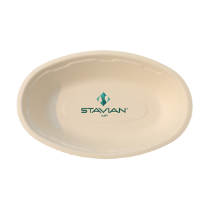Bols ovales sans PFAS en bagasse de 29oz bol jetable sans fibres durables 850ml plante 100% écologique - Product Image 1