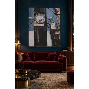 Impression sur toile Fida Matisse Poisson rouge et palette - Product Image 2
