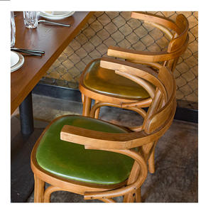 Juego de Mesa y Sillas de Comedor de Madera Estilo Retro KSL <span class=keywords><strong>para</strong></span> Cafetería, Restaurante, Restaurante Temático de Playa, Precio al por Mayor - Product Image 3