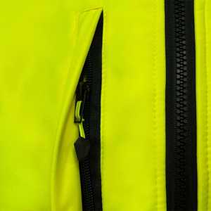 เสื้อแจ็คเก็ตนิรภัยสะท้อนแสงโพลีเอสเตอร์แบบปรับแต่งได้ มองเห็นได้ชัดเจน มาตรฐาน ANSI ระดับ 2 พร้อมไฟ LED กันน้ำ สำหรับสวมใส่ในสถานที่ทำงานและกลางคืน - Product Image 4