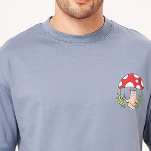 T-shirt ample et à la mode pour hommes, vêtements d'été surdimensionnés 100% coton pour hommes, vente en gros par Oem Service - Product Image 3