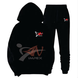 Chándal de alta calidad con logotipo impreso personalizado para hombre, chándal ecológico para uso en el gimnasio de talla grande - Product Image 4