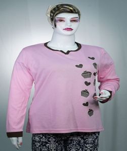 Camiseta de algodón para mujer, camiseta personalizada promocional de manga larga para mujer, Camiseta de algodón de secado rápido con estampado de diseño elegante para mujer - Product Image 2