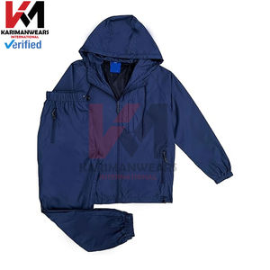 Ensemble de survêtement rétro années 80 90, couleurs contrastées, pour femmes et hommes, tenue vintage coupe-vent, veste zippée à manches longues, pantalon assorti - Product Image 5