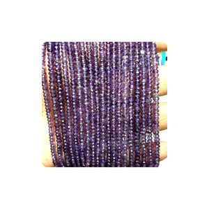 Cuentas de Rondelle facetadas de amatista Rosa Fabricación de joyas de calidad superior 4mm-14mm Tamaños 13 pulgadas Strand - Product Image 2