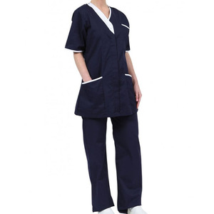 Top con cuello en V y cremallera, conjunto de pantalones y pantalones para correr, uniforme de Spa profesional para manicura, uniforme de enfermería, exfoliante médico de higo - Product Image 3