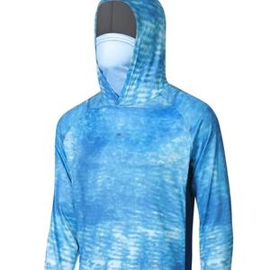 Combinaison de pêche pour homme, respirante, à séchage rapide, motif marin, avec capuche et masque de protection solaire pour la pêche en mer, facile à laver - Product Image 5