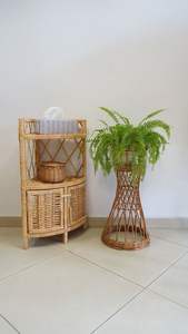 Cesta de maceta de ratán de Diseño Artesanal, decoración interior y balcón, macetas, Mini contenedores de plantas - Product Image 3