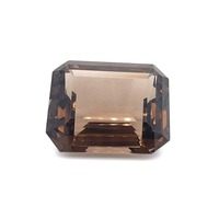 Quartz fumé naturel de haute qualité, grande taille 95-100 carats, pierre brute taille émeraude, gemme noire, traitement par cirage/huile par un tiers