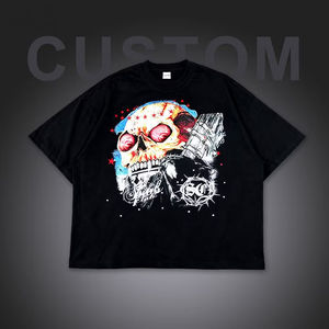 Camiseta Extra Grande para Hombre, Lavable, con Estampado Personalizado OEM, para Reuniones de Amigos y Uso Casual - Product Image 3