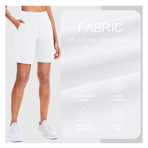Pantalones cortos de mujer de alta calidad, nuevo diseño, bolsillos laterales, algodón transpirable, patrón básico de comodidad, pantalones cortos personalizables para mujer - Product Image 5