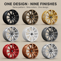 Jantes forgées en deux parties à six branches argentées Dark Six Spoke 18 19 20 21 pouces 5x112 5x114.3 5x120 BMW M4