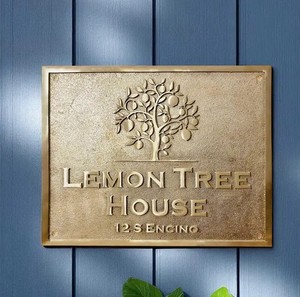 Plaque murale en laiton couleur or plaques d'immatriculation de porte signes de numéro de maison personnalisés plaque de porte de maison pour la décoration intérieure de la maison - Product Image 6