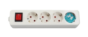 Multipresa Mega Series con 4 prese senza fili e interruttore (GSC 0800226) - Product Image 1