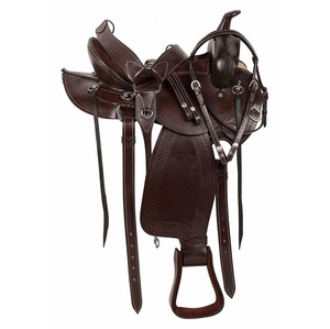 Sillín de cuero marrón oscuro de diseñador para una experiencia de conducción de placer indio hecho a precio de fábrica directo al por mayor - Product Image 1