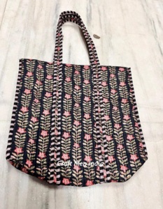 Sac à bandoulière léger en coton rembourré Sac à main Sac fourre-tout matelassé pour femme - Product Image 3