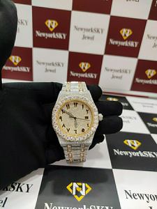 Precio de fábrica al por mayor VVS Moissanite relojes de hombre estilo Hip Hop Iced Out proveedor indio banda de acero inoxidable joyería de moda - Product Image 2