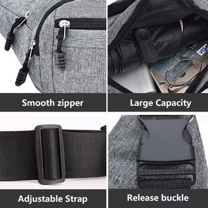 Large Capacity Crossbody Waist Bag With Multi Pockets Anti Theft Fanny Pack for <b>Travel</b> Hiking Outdoor Unisex Shoulder <b>Belt</b> - Product Image 6