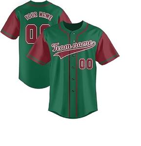 Jersey de béisbol transpirable de alta calidad Tipo de patrón sólido - Product Image 5