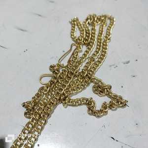 สร้อยคอทองเหลืองชุบทองแบบโซ่เคเบิล  อุปกรณ์ทำเครื่องประดับ DIY  โซ่เคเบิลแบบเปิดสำหรับงานฝีมือ จำนวนมาก - Product Image 5