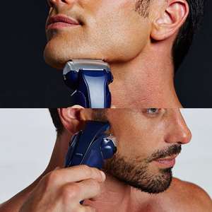 Rasoir électrique rechargeable humide/sec pour hommes, étanche IPX7, rasoir rotatif à double lame, utilisation sur le visage, mini rasoir sans fil de remplacement - Product Image 4