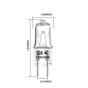 Paquete de 2 bombillas halógenas para microondas XPARTCO WB02X35488, fuente de luz eléctrica de vidrio - Product Image 4