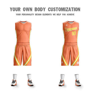 Ensemble de maillots de basket-ball personnalisés pour l'hiver, sublimation, lettres sur le devant, anti-bactérien, maille légère - Product Image 3