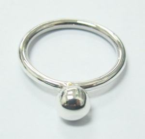 โรงงานขายส่งเครื่องประดับออกแบบแหวนทรงกลมเงิน 925 ในประเทศไทย - Product Image 1
