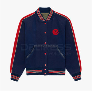 Venta al por mayor Ropa de calle El mejor diseño de sus propios productos de calidad 2025 Venta caliente Hombres Poliéster Letterman Chaquetas para hombres - Product Image 1