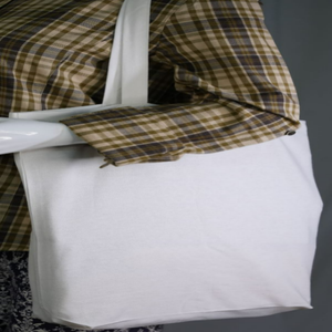 Bolso de mano personalizado de algodón 100% con logotipo de lona ecológica Premium para compras personalizadas, bolso de mano con patrón de letras - Product Image 6