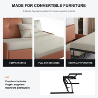 Mécanisme de canapé-lit extractible durable, charnière pliante en acier épaissi, support d'extension pour canapés modulaires d'hôtel et commerciaux