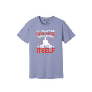 100% algodón camiseta informal 3D Buda temas impresión 12 opciones de color 160-180 pesado GSM diseño personalizable Logotipo de colocación - Product Image 2