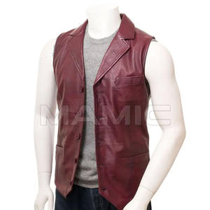 Nouveau gilet en cuir de vachette pour hommes nouvelle mode sur mesure en cuir véritable grande taille 2024 hommes gilet en cuir - Product Image 1